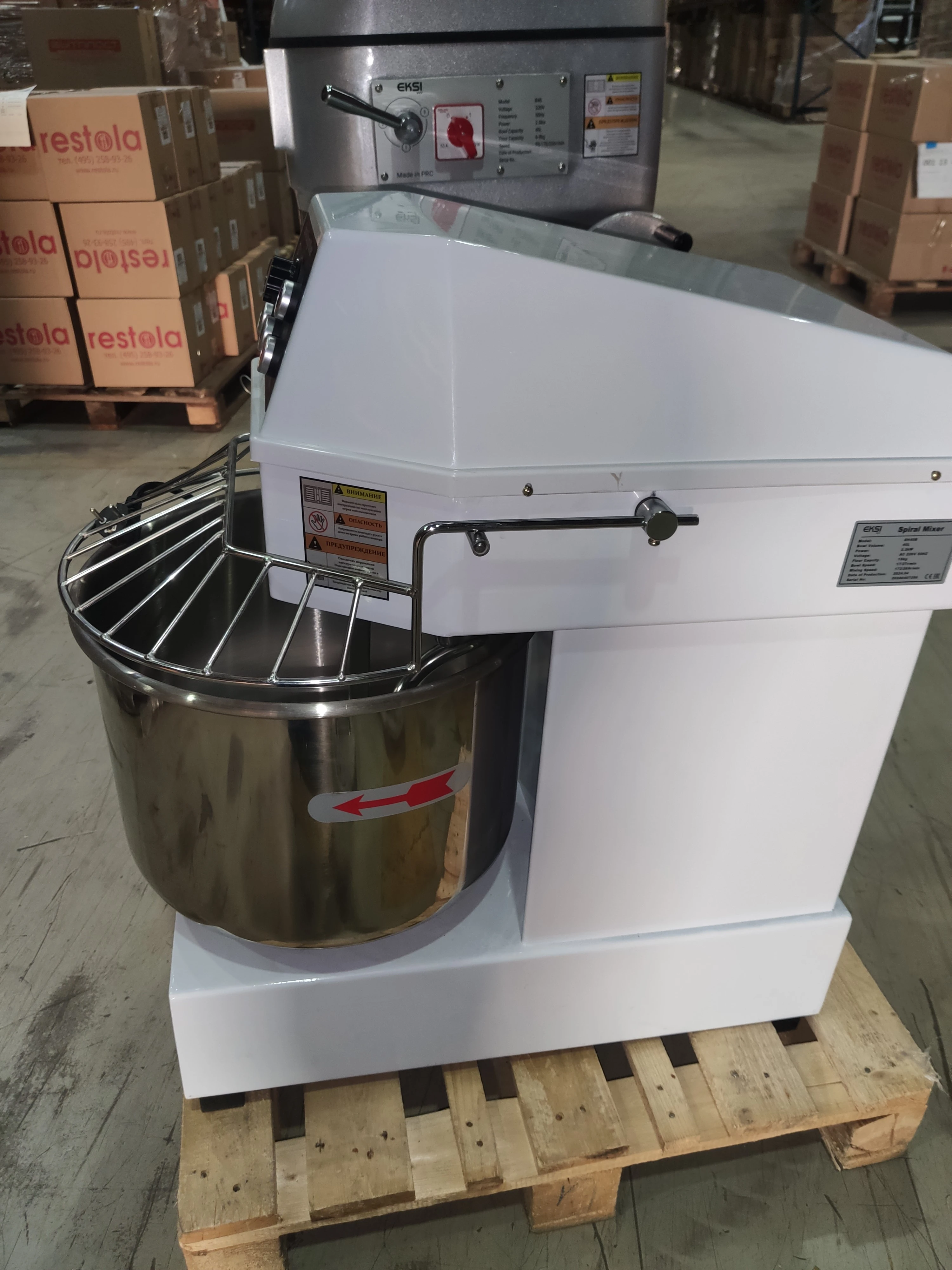 S01_Тестомес EKSI SH40B, спиральный