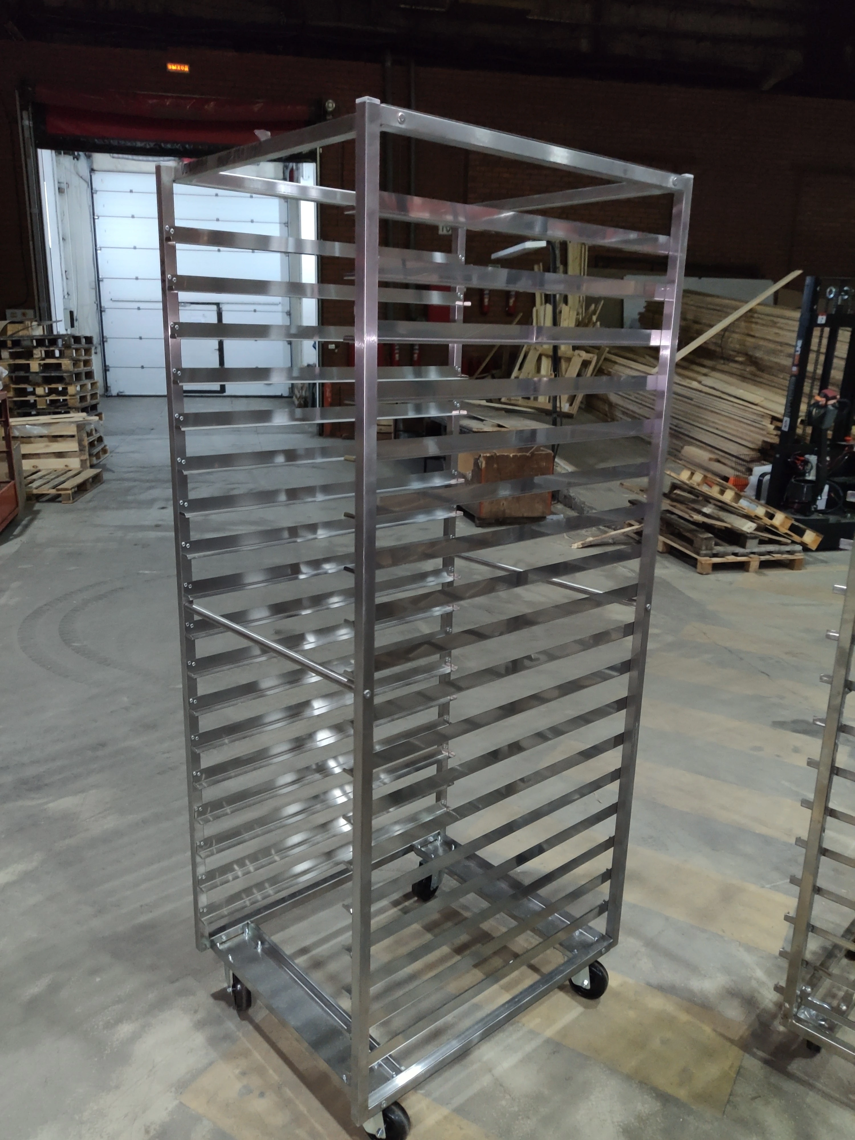 S02_Тележка-шпилька WLBake КШн 18, TR Rotor 18 ур., 600х800, платформа, разборная, h1890мм