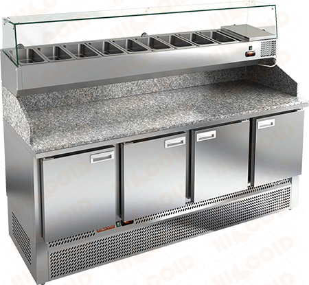 Стол охлаждаемый для пиццы HICOLD PZE3-1111/SN