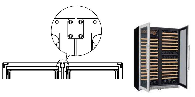 КОМПЛЕКТ СТЫКОВОЧНЫЙ TECFRIGO Y4002/4 ДЛЯ SOMMELIER 402 PLUS FG