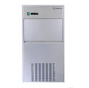 500х610х940, 220 В, 0,52 кВт, 48 кг, производительность 100 кг/сутки, бункер 40 кг, воздушное охлаждение, с подключением к воде, гранулированный лёд, материал корпуса нержавеющая сталь (304), настраиваемые ножки