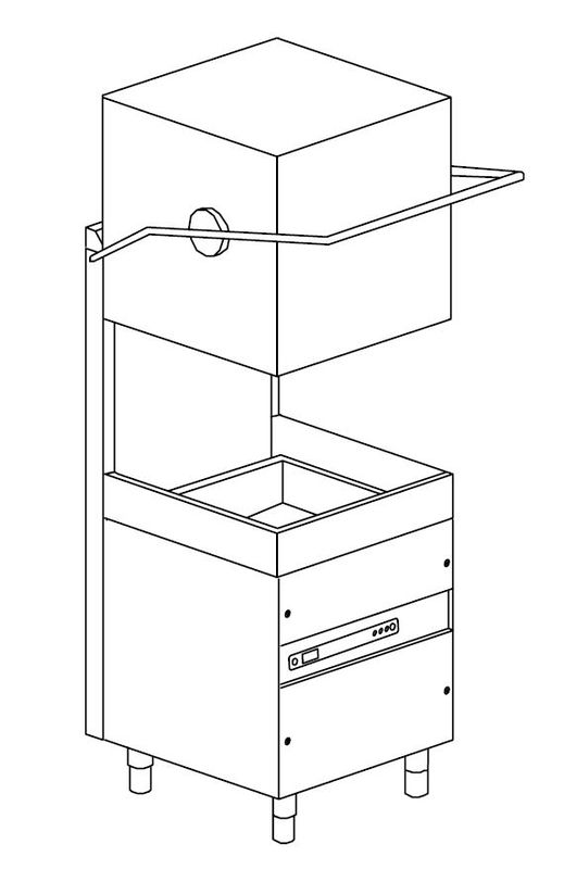 МАШИНА ПОСУДОМОЕЧНАЯ DIHR HT 11 I T + DDE + PS
