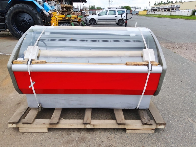 S01_Витрина среднетемпературная Carboma G85 SV 1,5-1, ВХСр-1,5 Полюс ЭКО, RAL 9006, 3020