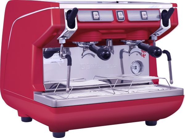 Кофемашина рожковая полуавтомат Nuova Simonelli Appia Life Compact 2Gr S 220V red+economizer+high groups