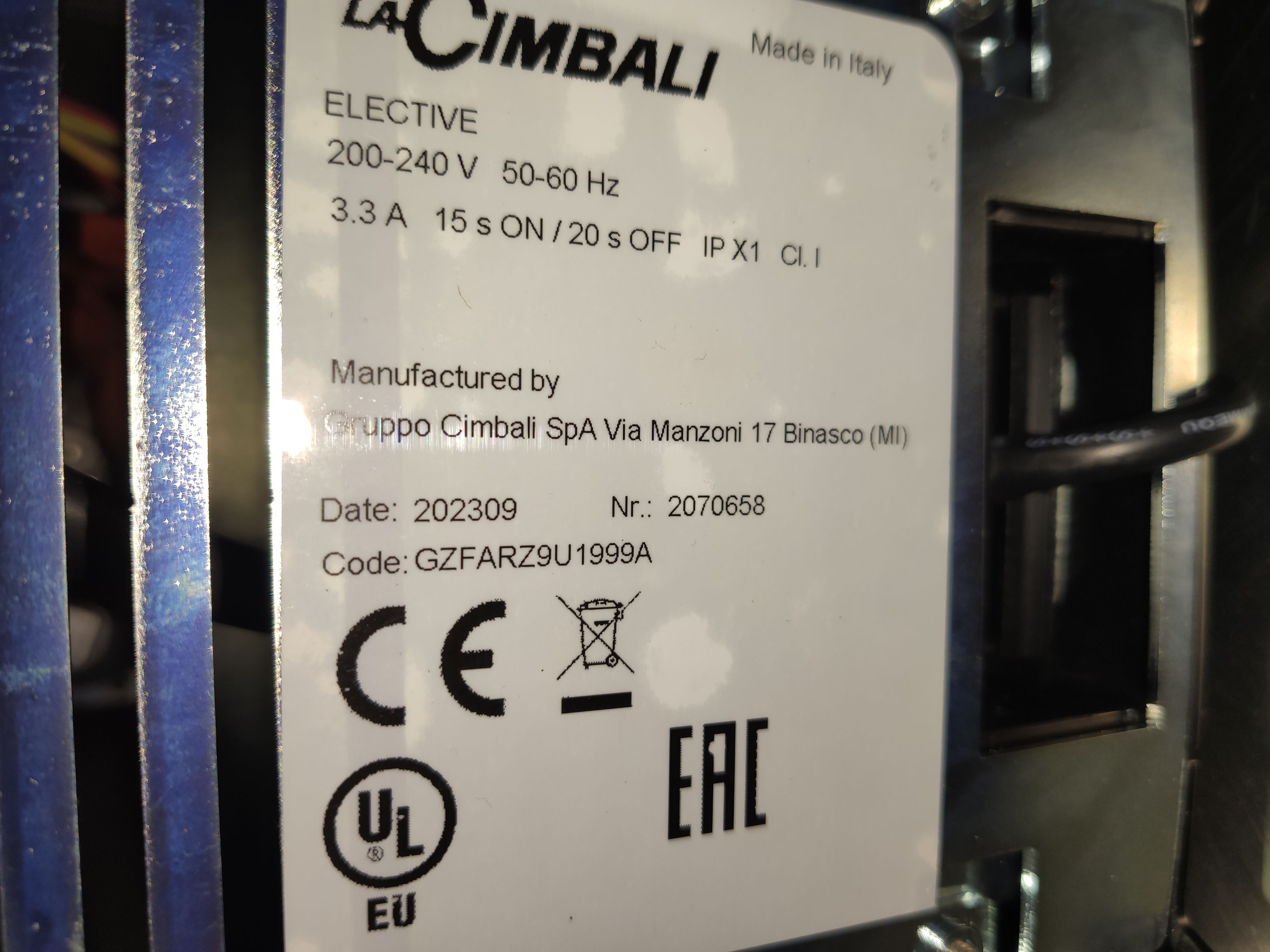 S01_1_Кофемолка La Cimbali Elective
