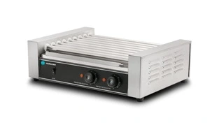 Гриль для "HOT DOG" т.м. HURAKAN, мод.HKN-GW9M, 460x410x215мм, 1800Вт, 220В. Гриль роликовый для обжаривания сосисок для хот-догов, электрический настольный с 9 роликами. Модель оснащена регулируемыми термостатами и индикаторами нагрева. Корпус и ролики в
