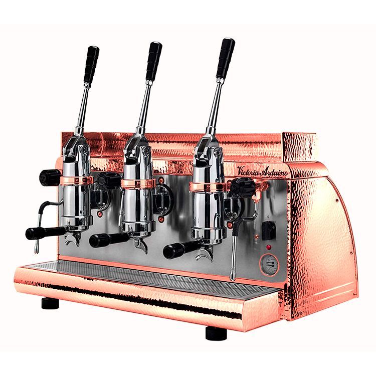 Кофемашина леверная Victoria Arduino Athena leva 3 copper, 220V
