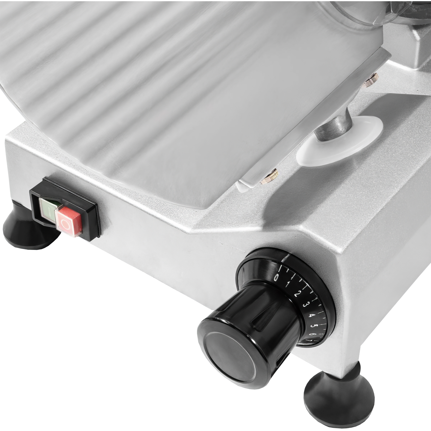 Слайсер серии HBS, модель HBS-300A, корпус-крашеный алюминий, d ножа 300мм, нарезка от 0,2-16 мм 597x520x495мм