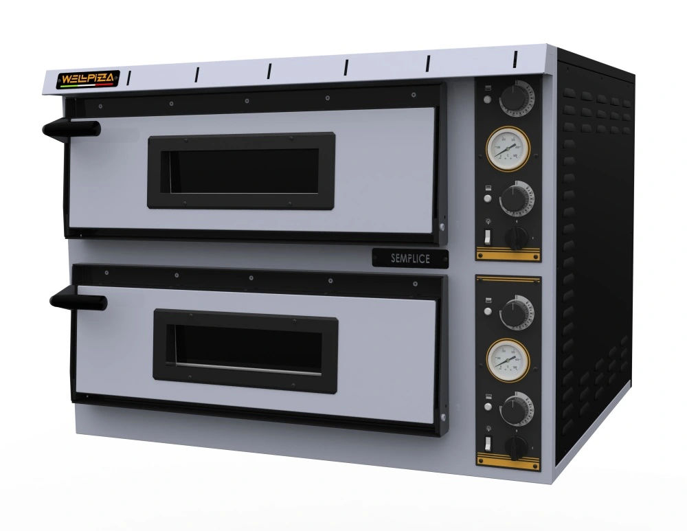 Печь для пиццы т.м. WLBake серии WellPizza, мод. Semplice 44M, 1000х940х745мм, 380В, 12000Вт, 162 кг, размеры пекарной камеры 720x720x140, электромеханическое управление.