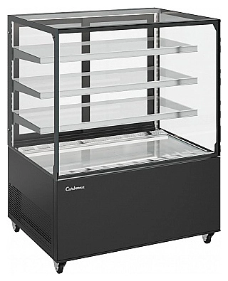 Витрина холодильная серии KC71-130 VV 0,9-1, RAL 9005, 900х700х1300(1350) мм, +2...+10С, экс. пл-дь 1,29 мм, 220В