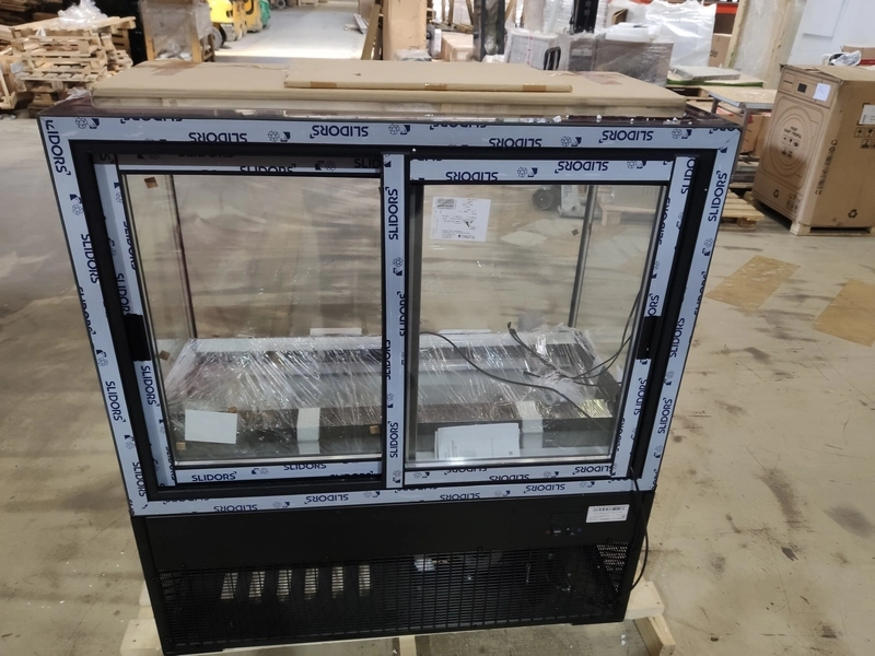 1200х700х1300(1350) мм, +2...+10	С, экс. пл-дь 1,76 мм, 220В.2024\Витрина кондитерская Carboma КС71-130 VV, 1,2-1, RAL 9005, холодильная - 01 Выставочный образец. Потёртости, царапины. Следы тестирования. Отсутствует упаковка.