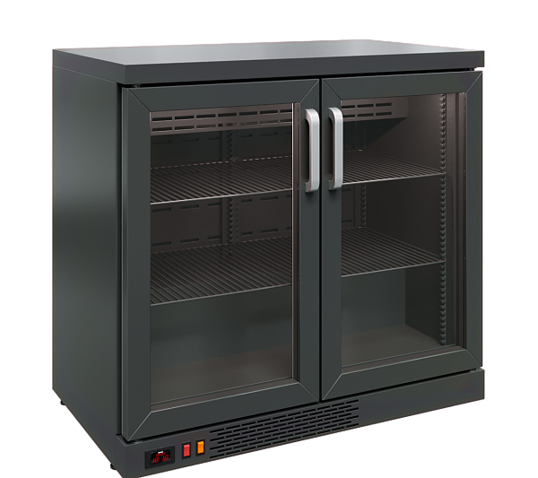 Стол холодильный TD102-Bar. Диапазон рабочих температур:+1..+10°C. Объем 160л, габаритные размеры: 900*520*850мм, толщина стенки корпуса: 43мм, условия окружающей среды (t,°C,/вл-сть, %)	до +32/до 60, тип охлаждения: динамический, хладагент R134А, терморе