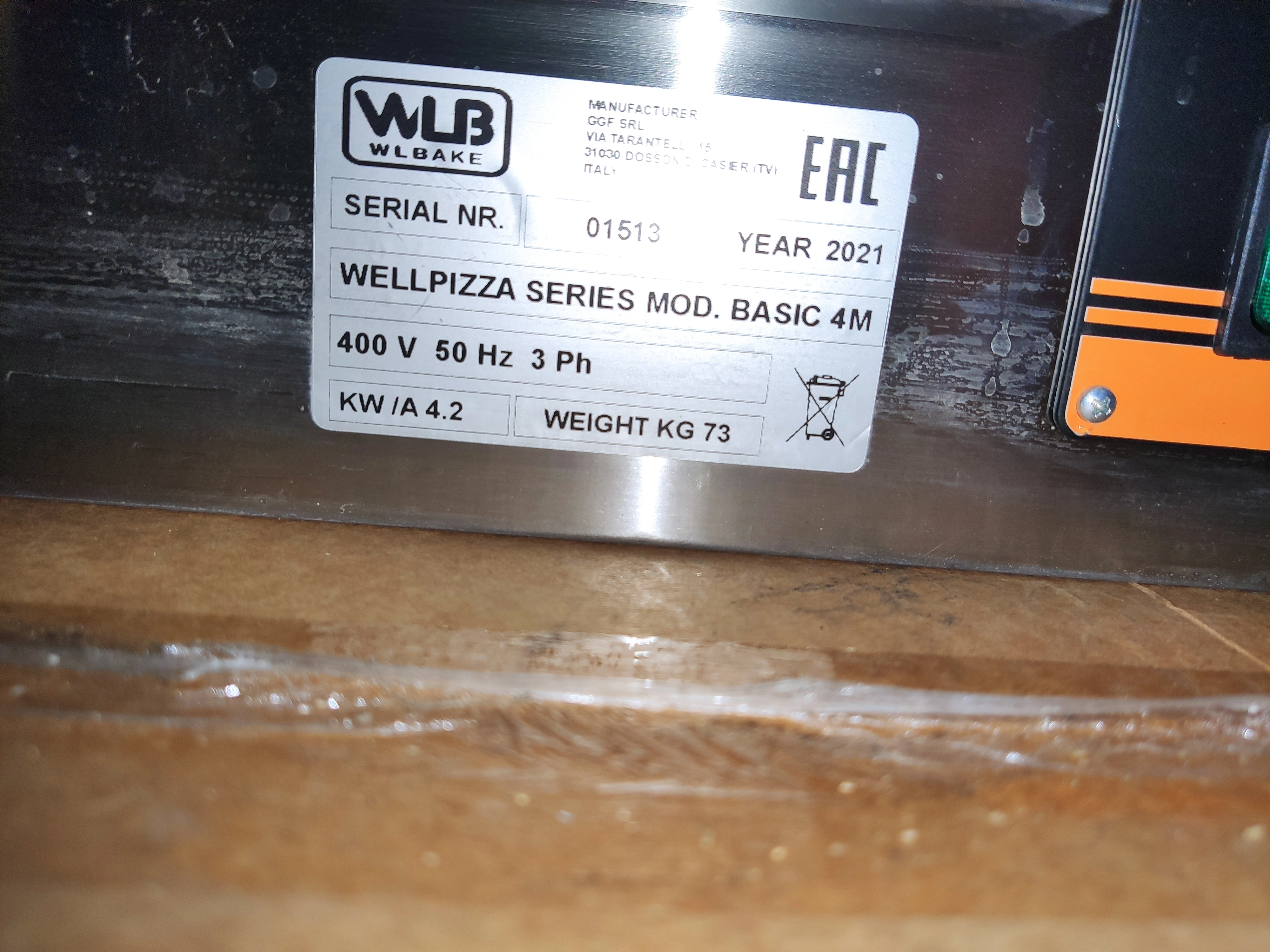 S02_Печь для пиццы т.м. WLBake серии WellPizza, мод. Basic 4M