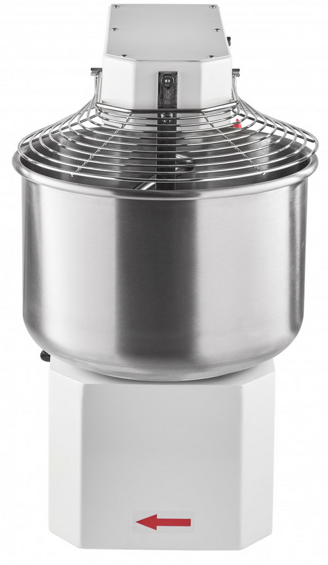 Габариты: 390х750х615 мм, 750Вт, 380В, 50 кг/ч, 1 скорость, несъемная дежа 20 л, неподъемная траверса, электромеханическая панель управления, цепной привод, серия LIGHT