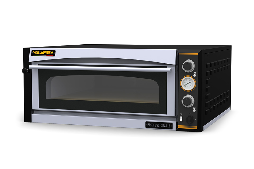Печь для пиццы т.м. WLBake серии WellPizza, мод. Professionale 6M L, 1360х940х413мм, 380В, 9000Вт, 110 кг, размеры пекарной камеры 1080x720x140, электромеханическое управление.