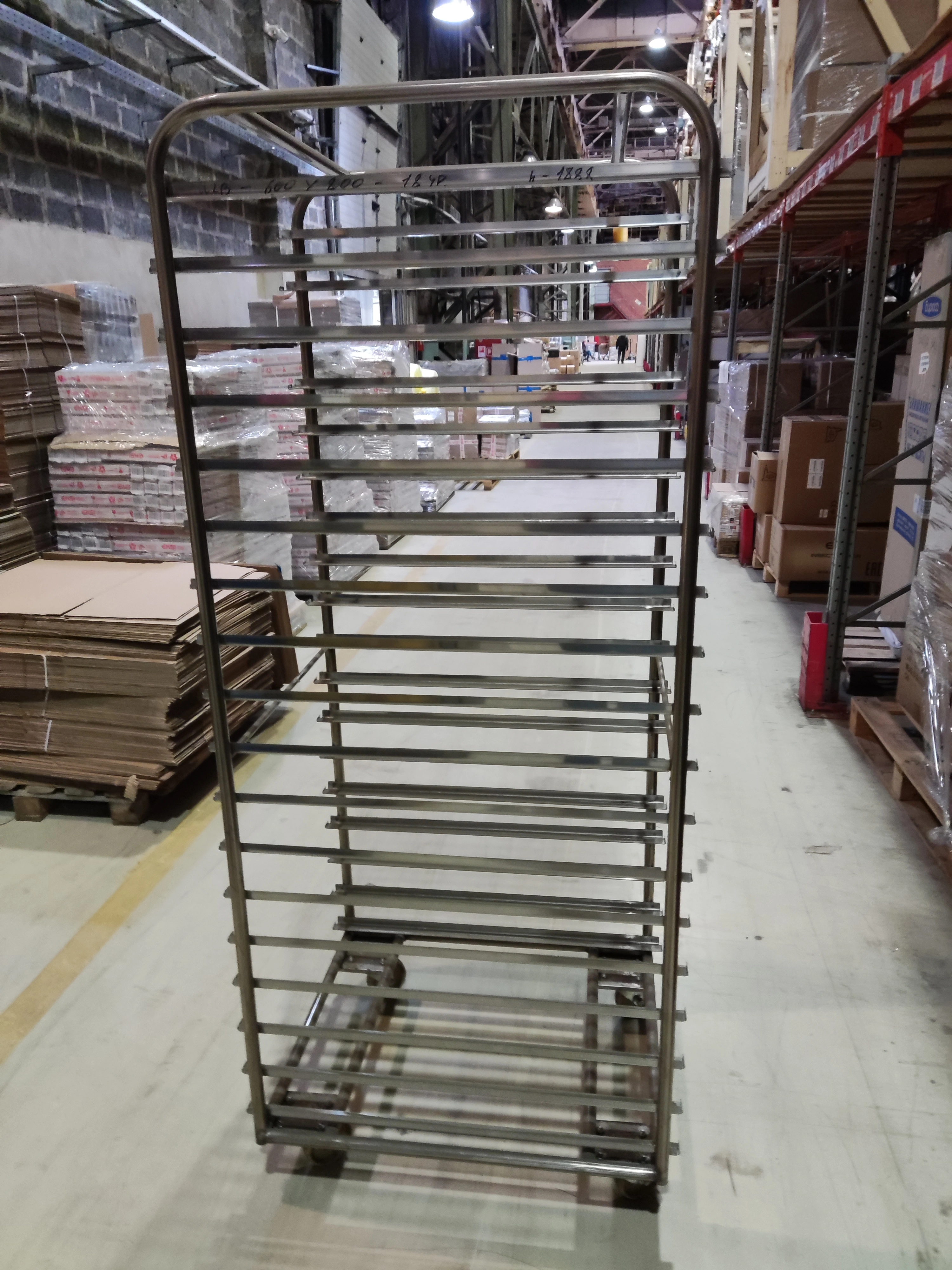 S02_Тележка (сварн., нерж., 18 уровней 600х800, платформа, Rotor Smart/pro, т.м.WLBake, h1888)