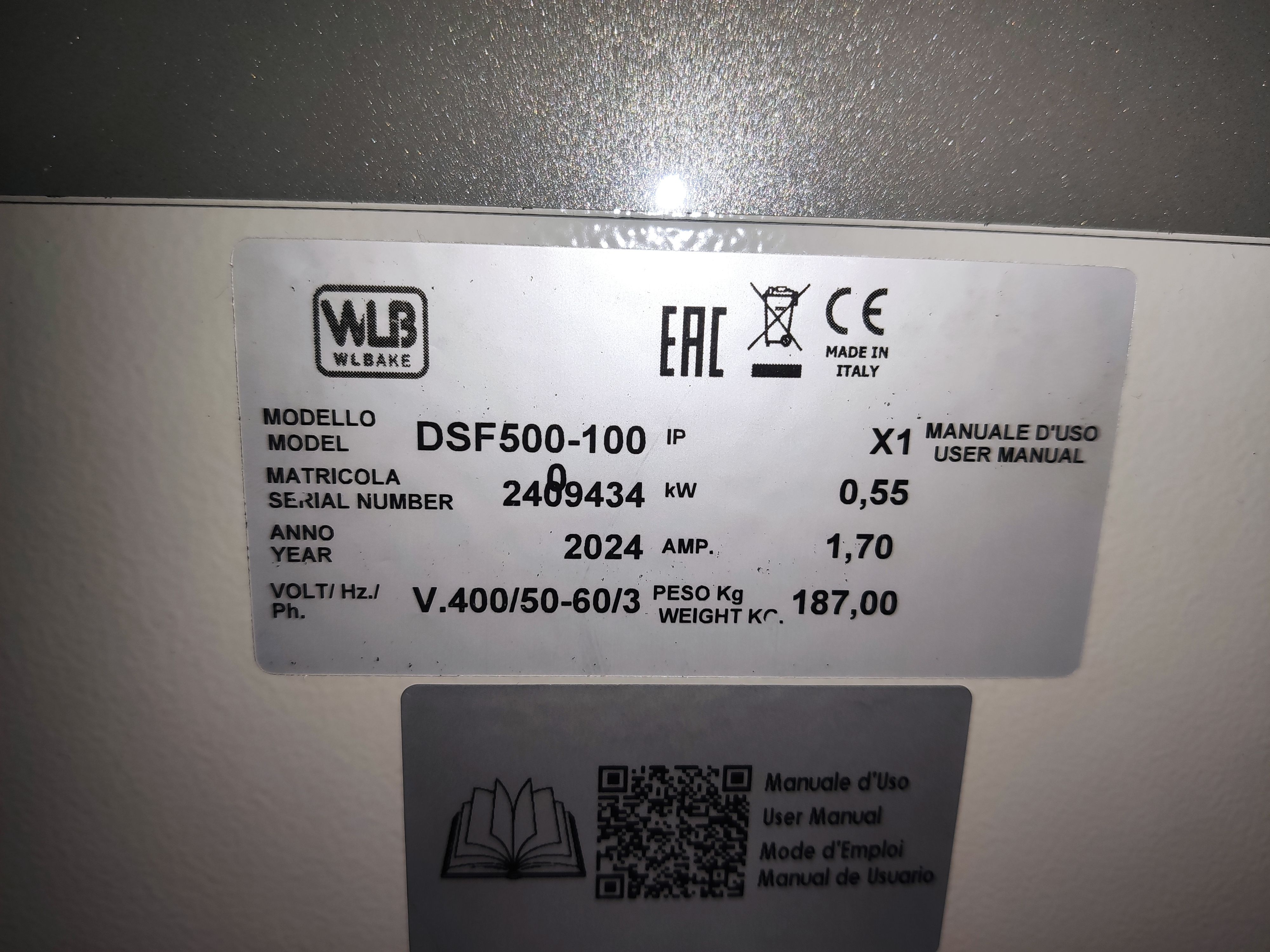 S01_Машина тестораскаточная WLBake DSF 500-1000