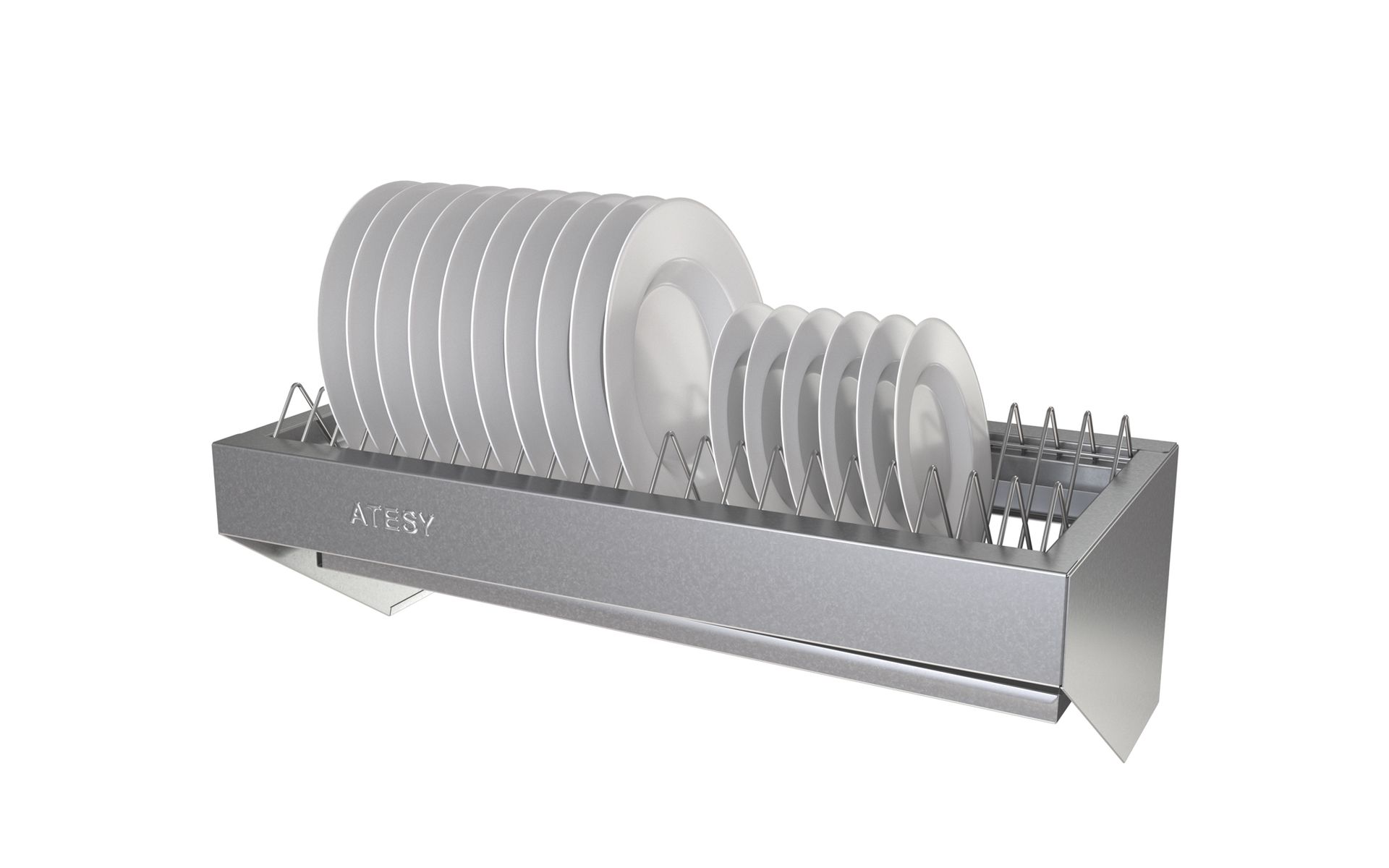 600х300х290 мм, полка - AISI 430, пруток - AISI 304, на 22 тарелки