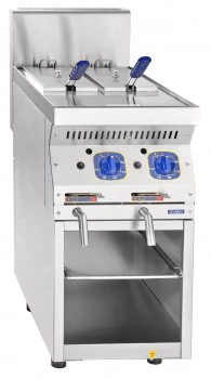 Габариты: 401х839х577 мм, 11000Вт, +110...+190 °C, Серия 900. Газовая фритюрница кухонная типа ГФК предназначена для жарки во фритюре картофеля, рыбы и других кулинарных и кондитерских изделий. Используется на предприятиях общественного питания самостояте