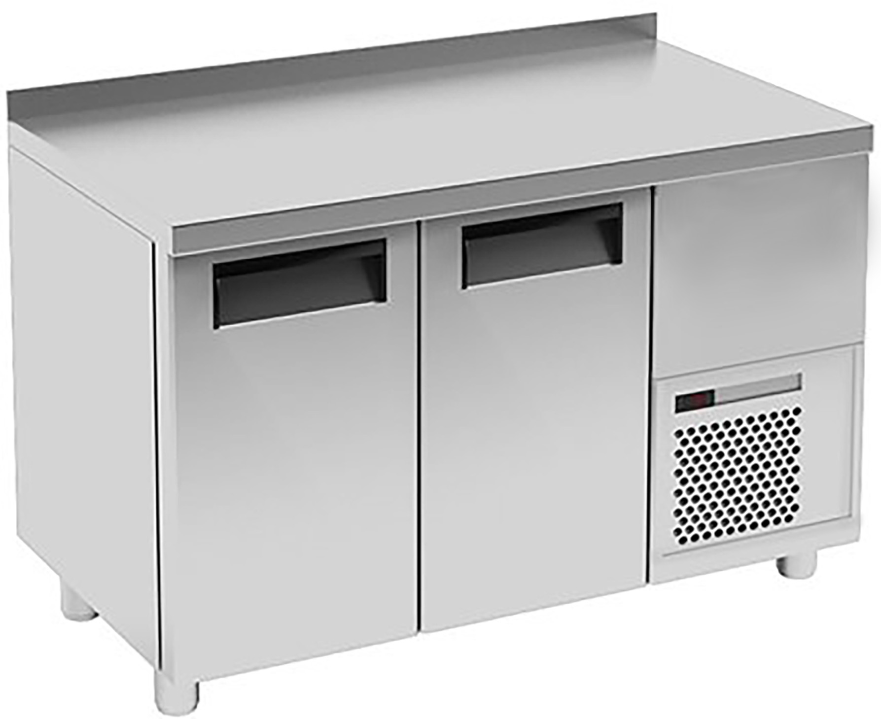 1260х570х760 (870)мм, глубина стола 570мм, 0...+7С, 180л, 220В,