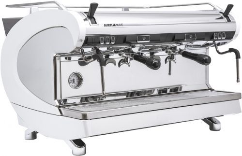 Кофемашина рожковая полуавтомат Nuova Simonelli Aurelia Wave 2Gr S 220V pearl white+high groups+LED
