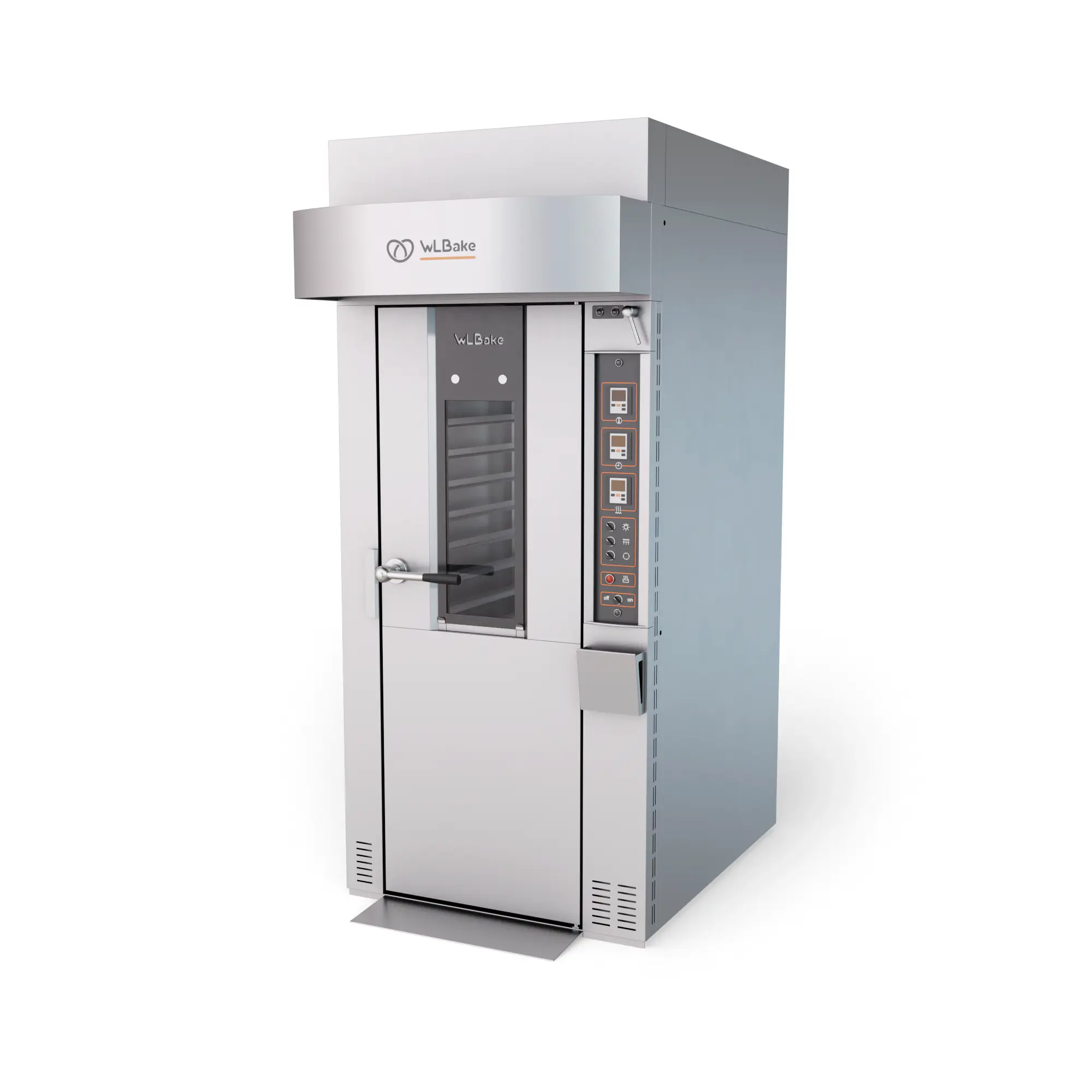 Печь ротационная электр. т.м.WLBake серии ROTOR, мод. ROTOR Slim Smart, для тележек 40x60, система крепления крюк, 980x1190x2350мм, 23500Вт, 380В