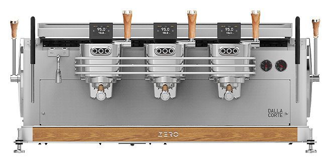 Кофемашина Dalla Corte 1 MC ZERO 3 WO 400 белый, дуб