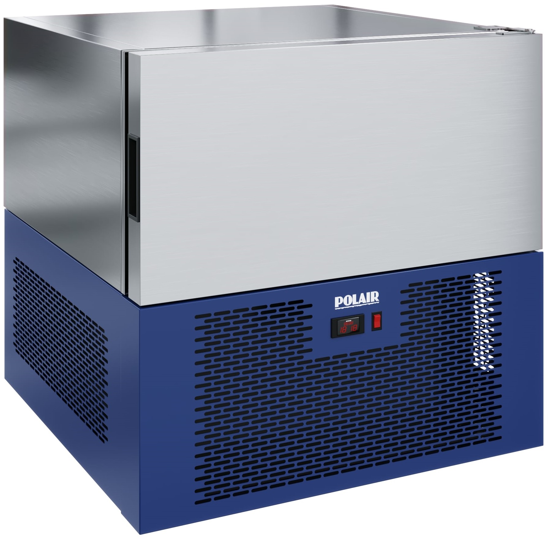 Аппарат шоковой заморозки CR3-L RAL 5003, 800х860х790мм, вес нетто 85кг, вес брутто 100кг, 220В. Потребляемая мощность не более 550 Вт, 3 уровня под GN1/1 или EN40x60. Материал обшивок корпуса снаружи нержавеющая сталь. Материал обшивок корпуса изнутри не