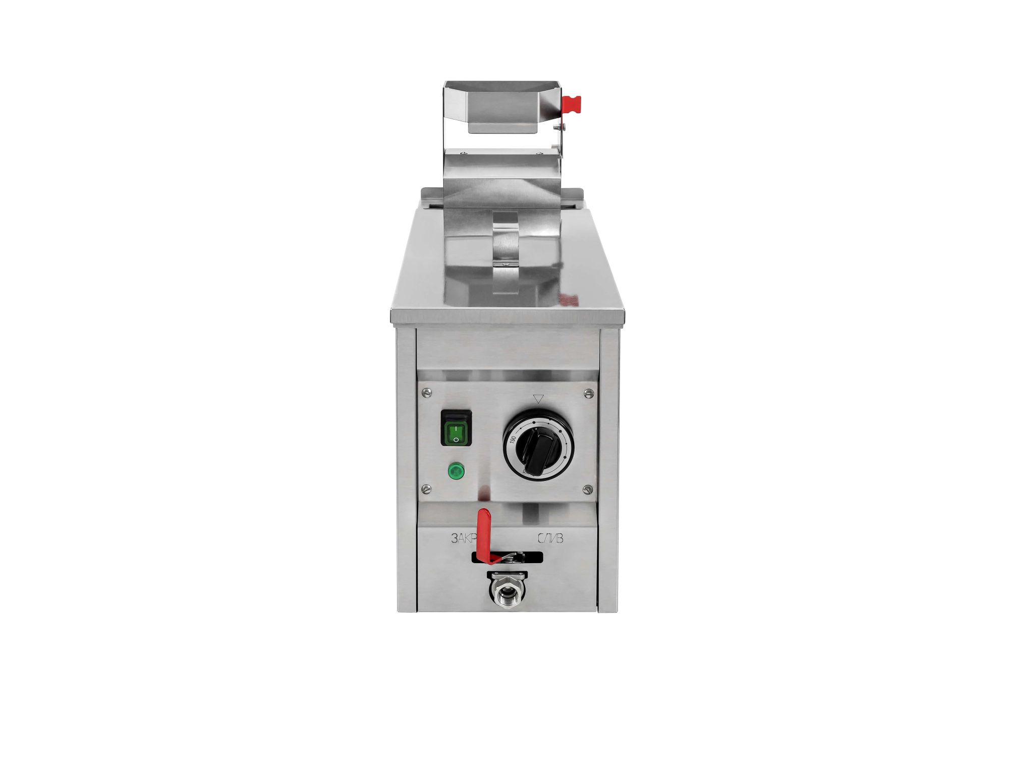 Фритюрница электрическая т.м. ROBOLABS серия ROBOFRY модель ROBOFRY ECT1 (настольная), с одной ванной объемом 12л. Ванна имеет холодную зону для сгоревших частичек продукта. В комплекте корзина из нерж. стали. Фритюрница оснащена механизмом поднятия ТЭНов